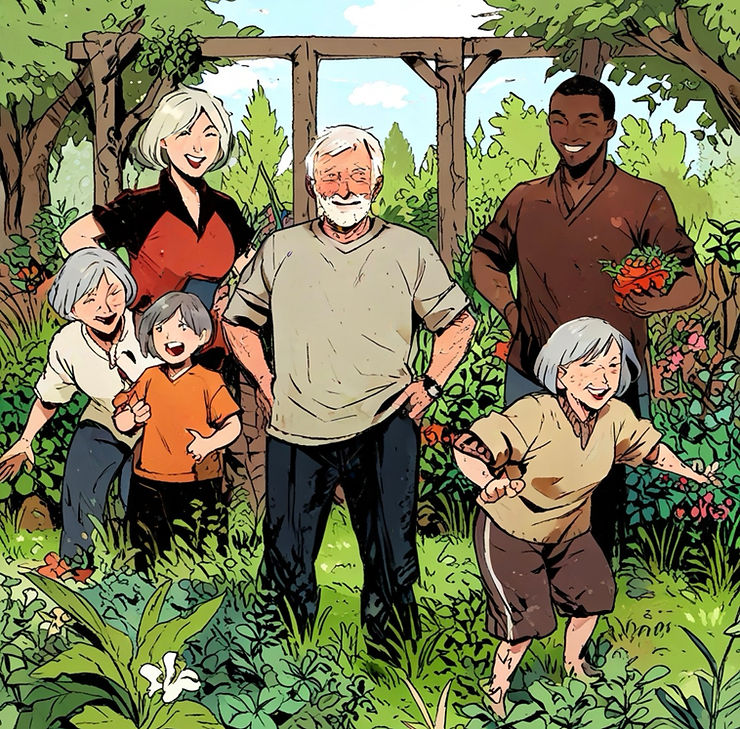 Gardening as natural movement in Blue Zones